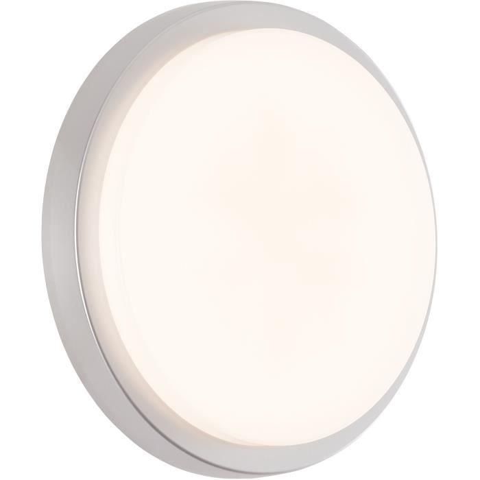 Luz de techo exterior Devora Color plateado LED integrado 4