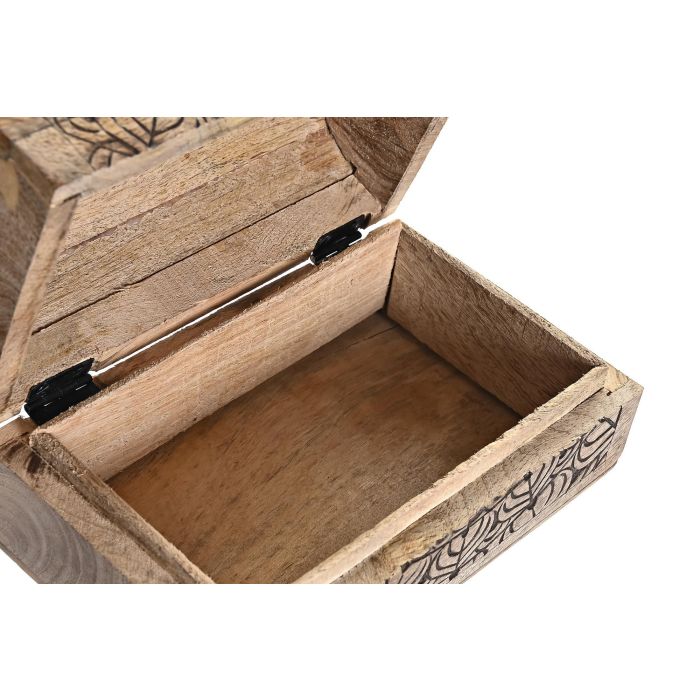 DKD Home Decor India8 Joyero Oriental Buda Madera de Mango Acabado Natural Marrón Oscuro 23 x 15 x 15 cm Set de 2 3 DKD Home Decor India8 Joyero Oriental Buda Madera de Mango Acabado Natural Marrón Oscuro 23 x 15 x 15 cm Set de 2 3