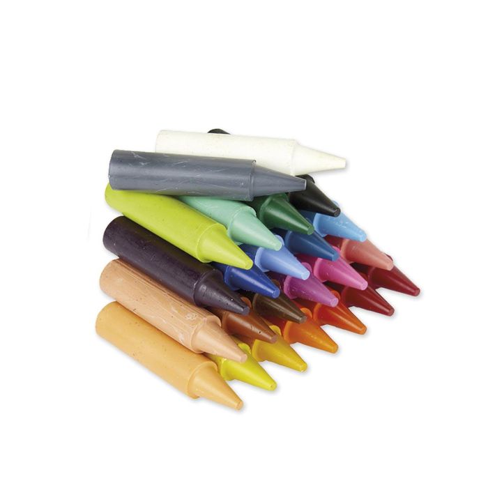 Crayola 81-2784 Ceras Lavables Jumbo 24 unidades Mimi Kids, Ideales para Niños Pequeños +12 meses, de Gran Tamaño para Fácil Agarre y Coloreado Seguro 1