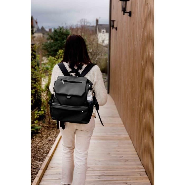 Tineo TIN3275052459510 Bolso Cambiador Mochila Casual Gran Capacidad Negro 2