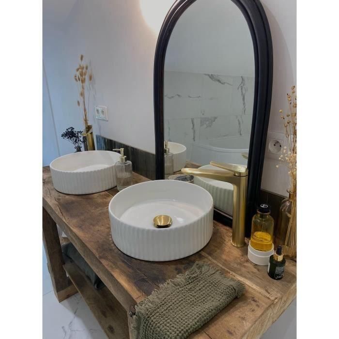 Edouard Rousseau - Grifo mezclador para lavabo GLOSS HIGH - Latón cepillado 4 Edouard Rousseau - Grifo mezclador para lavabo GLOSS HIGH - Latón cepillado 4