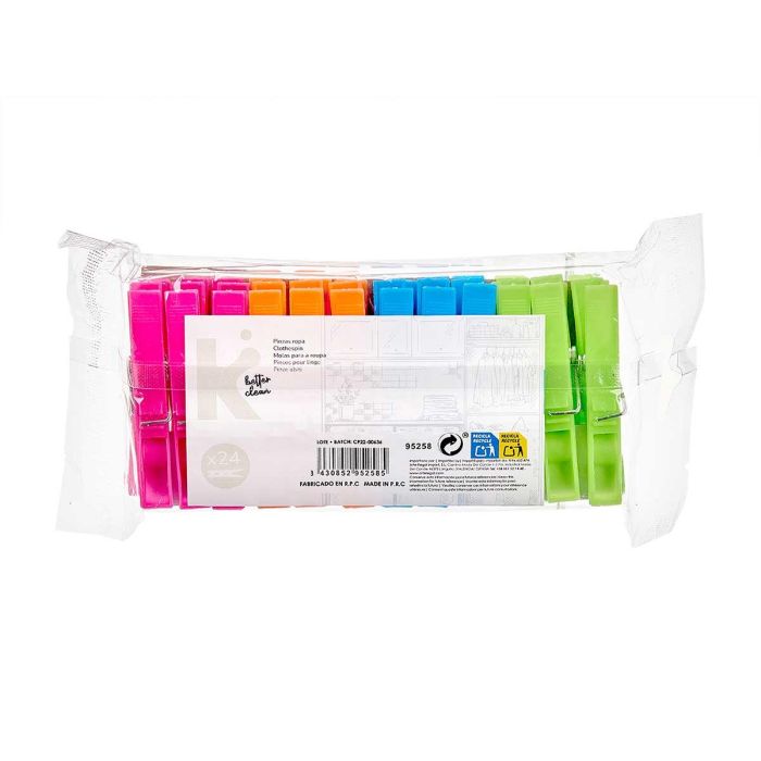 Set 24 Pinzas Plastico Pequeñas Arte Regal 10X22CM (24 Unidades) 2 Set 24 Pinzas Plastico Pequeñas Arte Regal 10X22CM (24 Unidades) 2