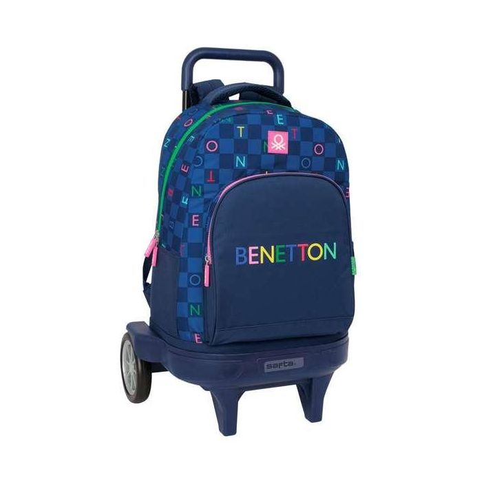 Mochila Safta Grande Con Ruedas Compact Evolution Extraible Benetton Damero 450x330x220 mm Mochila Safta Grande Con Ruedas Compact Evolution Extraible Benetton Damero 450x330x220 mm