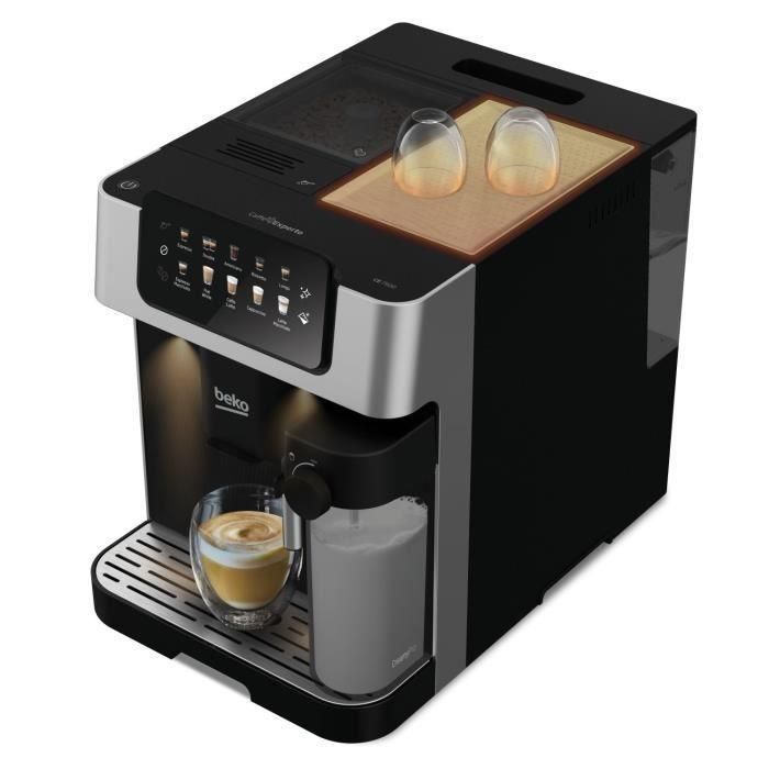 Cafetera con molinillo - BEKO - CEG7304X - 1350 W - 19 bares - Pantalla táctil a color 4 Cafetera con molinillo - BEKO - CEG7304X - 1350 W - 19 bares - Pantalla táctil a color 4