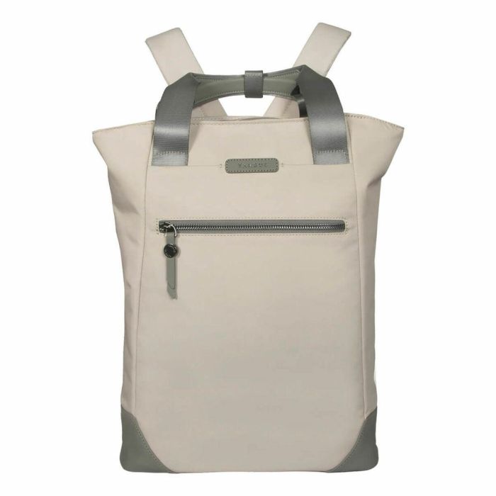 Targus TBB65113GL Mochila Convertible Bolso Tote para Portátil 16" EcoSmart, Piel Vegana, Resistente al Agua, Roble 18