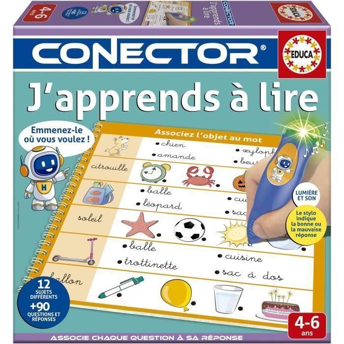 Educa AAAVL14913 Conector Estoy aprendiendo a leer - Juego educativo 90 preguntas, 12 temas, formato libro - A partir de 4 años 0 Educa AAAVL14913 Conector Estoy aprendiendo a leer - Juego educativo 90 preguntas, 12 temas, formato libro - A partir de 4 años 0