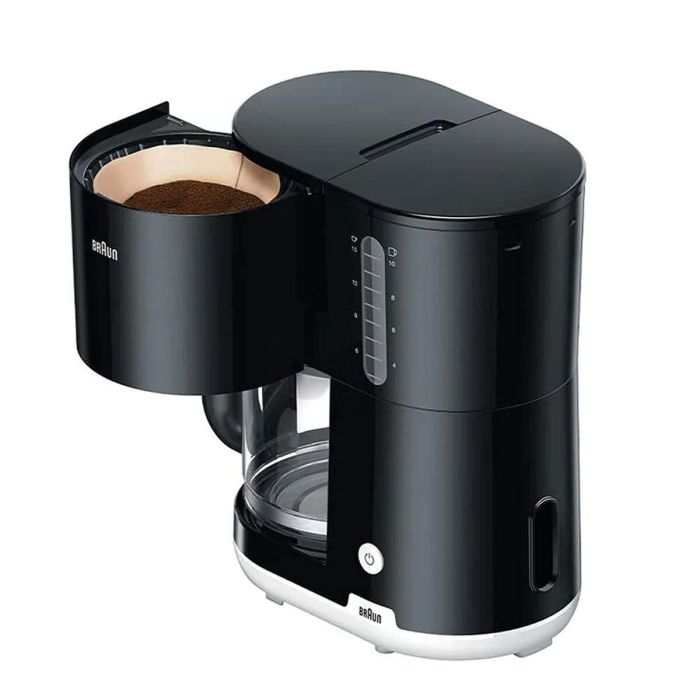 Cafetera de Goteo Braun KF1100BK 1000 W Negro Negro/Blanco 2,5 L 1 Cafetera de Goteo Braun KF1100BK 1000 W Negro Negro/Blanco 2,5 L 1