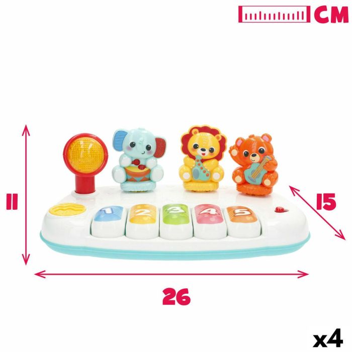 Piano de juguete Winfun 26 x 11 x 15 cm (4 Unidades) 14 Piano de juguete Winfun 26 x 11 x 15 cm (4 Unidades) 14