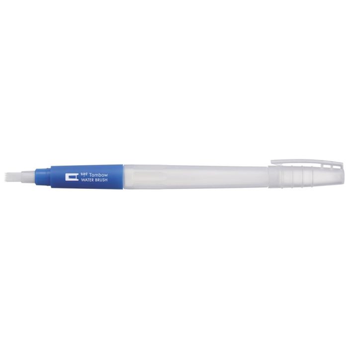 Pincel Tombow Water Brush Con Deposito Rellenable Punta Plana Blister De 1 Unidad 1