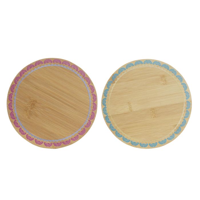 DKD Home Decor Salvamantel Colonial África de Bambú, Turquesa y Granate, para Mesa, 20x20x1 cm, 2 Unidades 2 DKD Home Decor Salvamantel Colonial África de Bambú, Turquesa y Granate, para Mesa, 20x20x1 cm, 2 Unidades 2