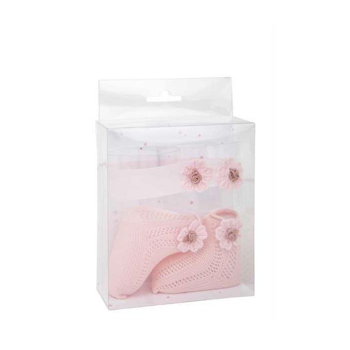 Muñecas Arias Set Calcetines Rosa con Cinta para la Cabeza para Niñas 3-99 años 1