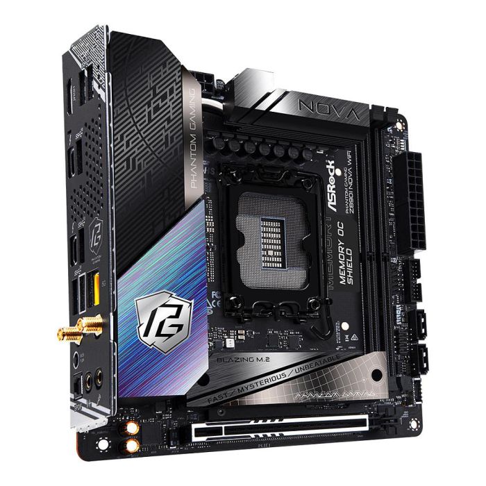 ASRock Z890I NOVA WiFi Placa Base Mini ITX Intel Z890 Socket LGA 1851 DDR5 WiFi 7 Ethernet 5Gb 3