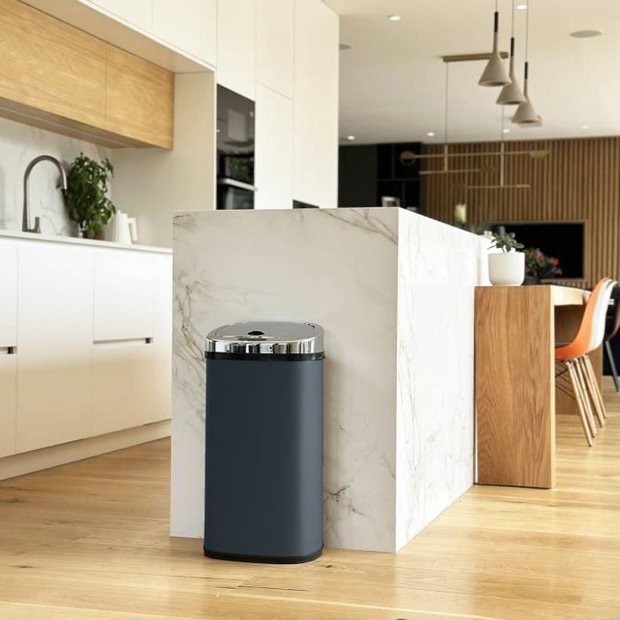 Kitchen Move Papelera Cocina Automática 42L Gris, Acero Inoxidable, Sensor Infrarrojos, Apertura Automática, 32x25x64 cm 1 Kitchen Move Papelera Cocina Automática 42L Gris, Acero Inoxidable, Sensor Infrarrojos, Apertura Automática, 32x25x64 cm 1