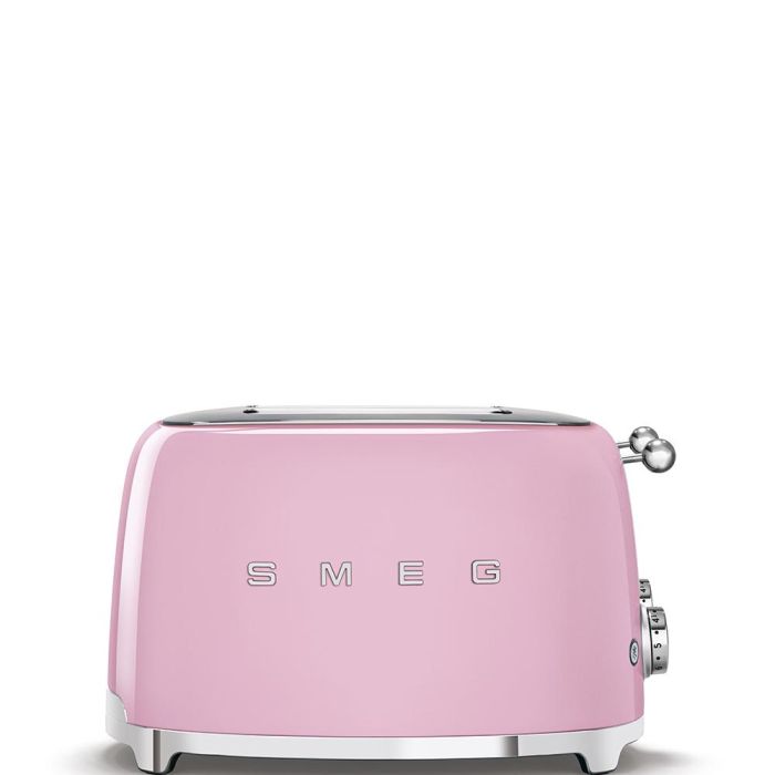 Smeg TSF03PKEU Tostadora 4 Rebanadas Doble Ranura 50s Style Rosa 1