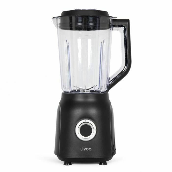 Batidora - LIVOO - 1,5 L - 600 W - 22.000 rpm - 2 velocidades - Negra