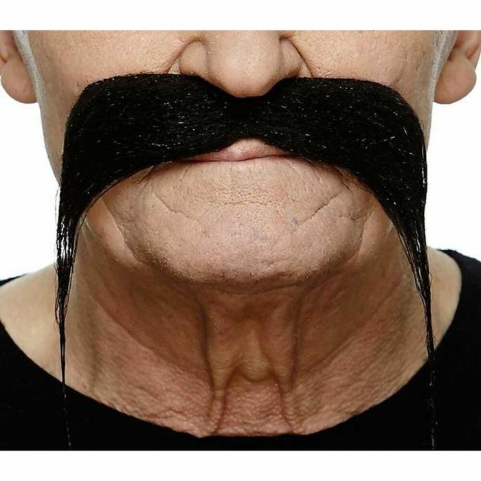 Bigote negro talla única