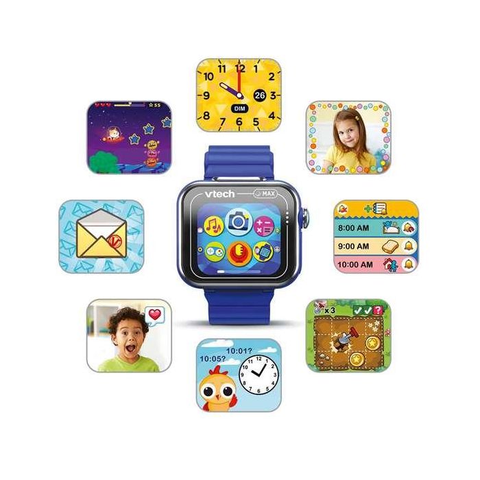 Reloj interactivo kidizoom smartwatch max color azul pantalla tactil.fotos,selfies,videos,grabadora,juegos.. 256 mb. 1