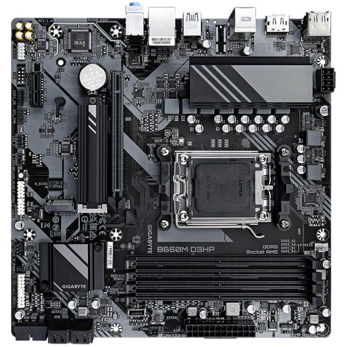 Gigabyte B650M D3HP Placa Base Socket AM5 DDR5 Micro ATX para AMD Ryzen 3 Gigabyte B650M D3HP Placa Base Socket AM5 DDR5 Micro ATX para AMD Ryzen 3
