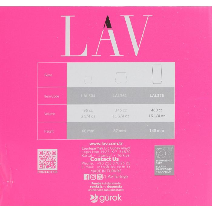 Set de 6 Vasos Altos Lal 480 cc - Lav (8 Cajas) 1 Set de 6 Vasos Altos Lal 480 cc - Lav (8 Cajas) 1