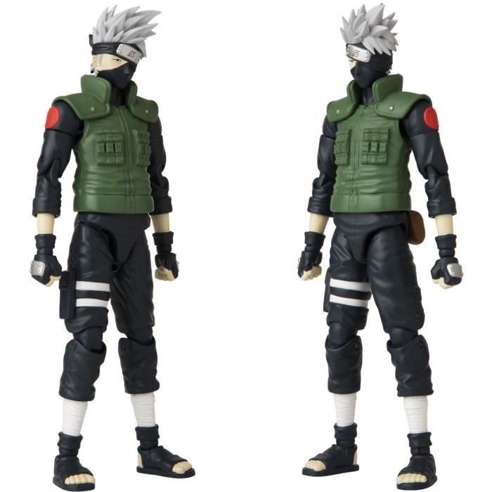 Bandai Figura Anime Heroes Naruto Hatake Kakashi, 17cm, +16 puntos de articulación 3 Bandai Figura Anime Heroes Naruto Hatake Kakashi, 17cm, +16 puntos de articulación 3