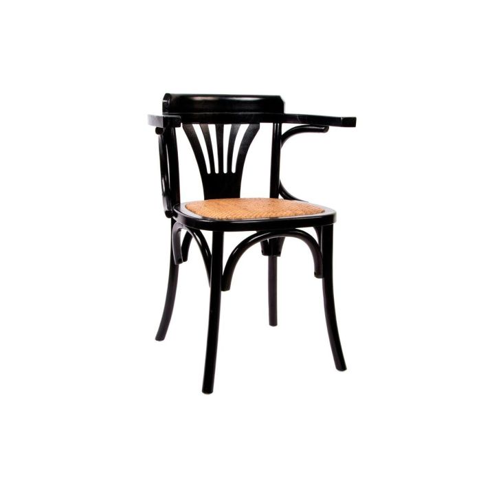 Silla de suelo DKD Home Decor Negro 59 x 46 x 78 cm