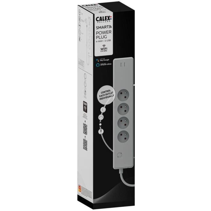 Calex CAL8712879145042 Multiplicador de Corriente con 4 Tomas y 2 Puertos USB 3 Calex CAL8712879145042 Multiplicador de Corriente con 4 Tomas y 2 Puertos USB 3