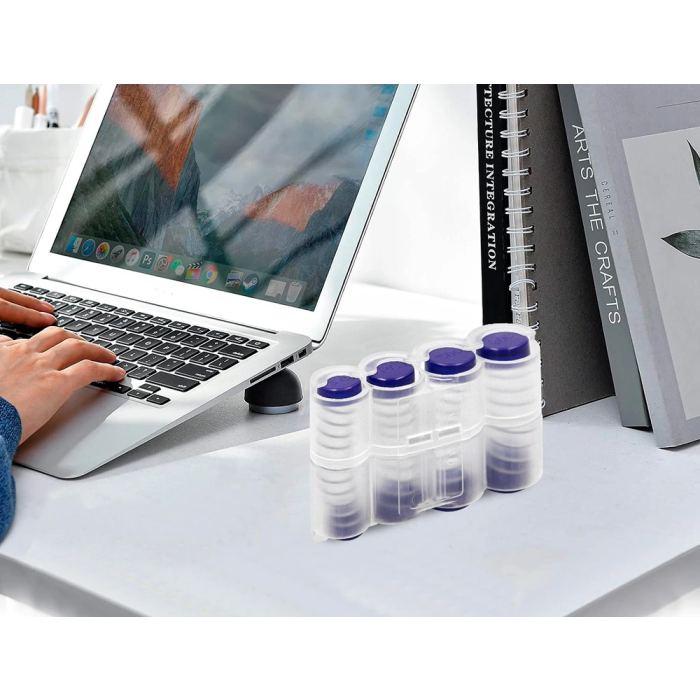 Q-connect Portamonedas con Muelle Válido para 8 Fracciones de Euros Ideal Taxistas Camareros 5