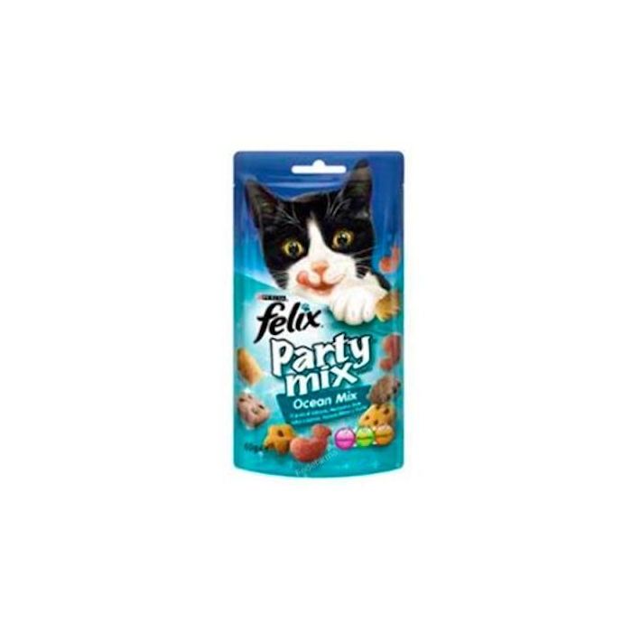 Purina Veterinaria Felix Party Feline Mix Ocean para Gatos, Caja 8x60 g