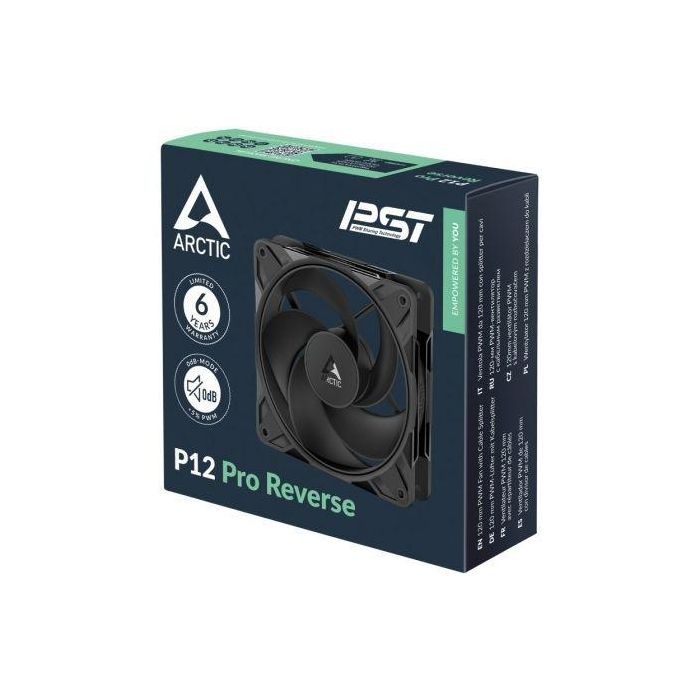 Ventilador Arctic P12 Pro Reverse/ 12cm/ Negro 4