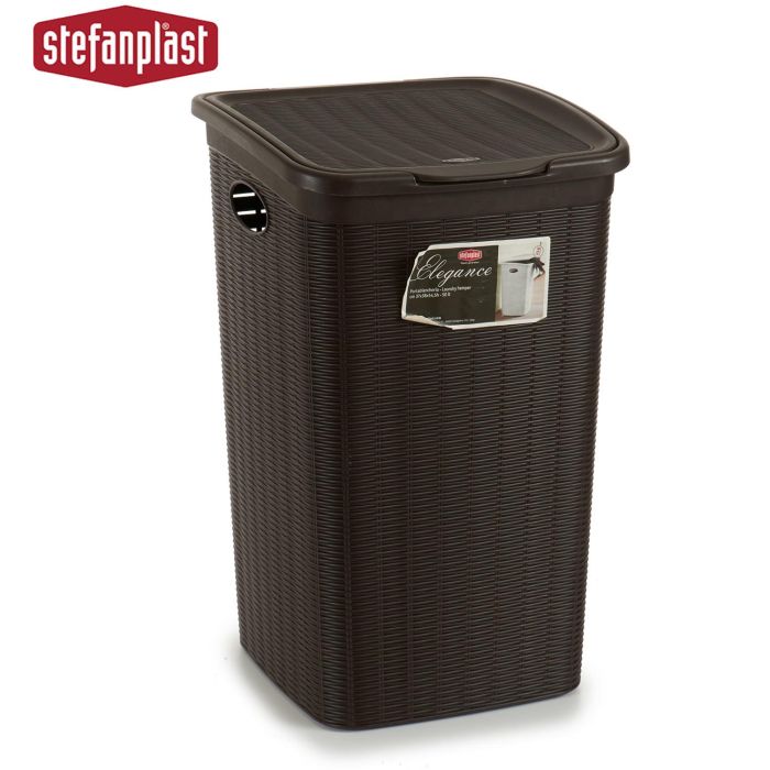 Pongotodo Elegance 50L Chocolate Stefanplast 36.5x54.5x38 cm (6 Unidades) 1 Pongotodo Elegance 50L Chocolate Stefanplast 36.5x54.5x38 cm (6 Unidades) 1