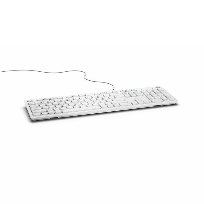 Dell Teclado KB216, Teclado USB con Cable, Distribución QWERTY US International, Blanco 3