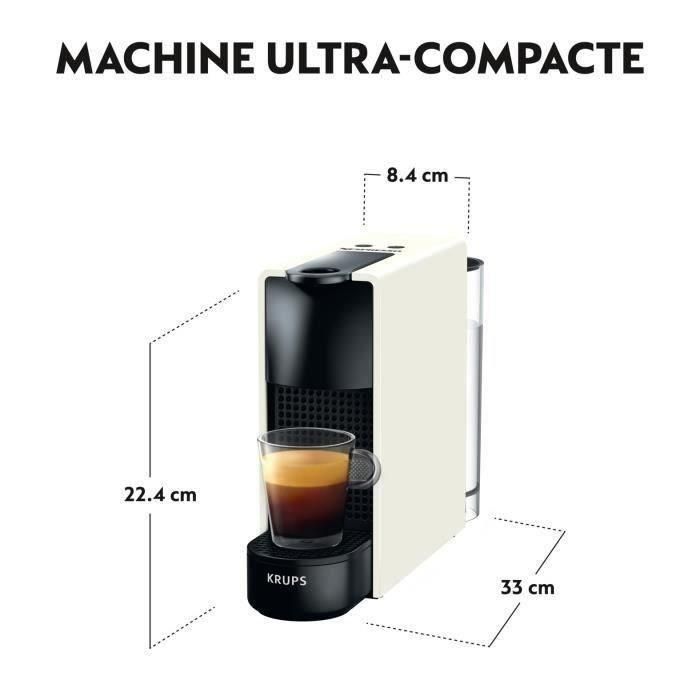 NESPRESSO Essenza Mini Máquina de vainas blancas KRUPS YY2912FD 2