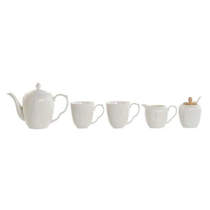 Cafe Basicos DKD Home Decor Blanco Natural 20 x 15 x 33 cm Set de 6 3 Cafe Basicos DKD Home Decor Blanco Natural 20 x 15 x 33 cm Set de 6 3