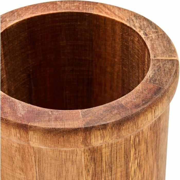 Livoo MES153 - Juego de 4 Utensilios de Cocina: Olla y Utensilios de Acacia FSC, Silicona. Olla 15x12 cm, Utensilios 31 cm 3