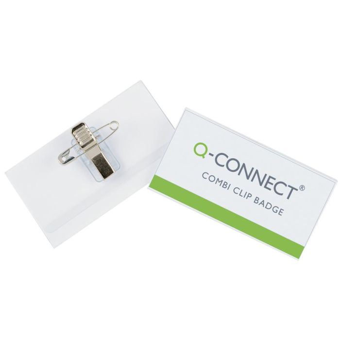 Identificador Q-Connect Con Pinza E Imperdible Kf01568 40x75 mm 50 unidades 1