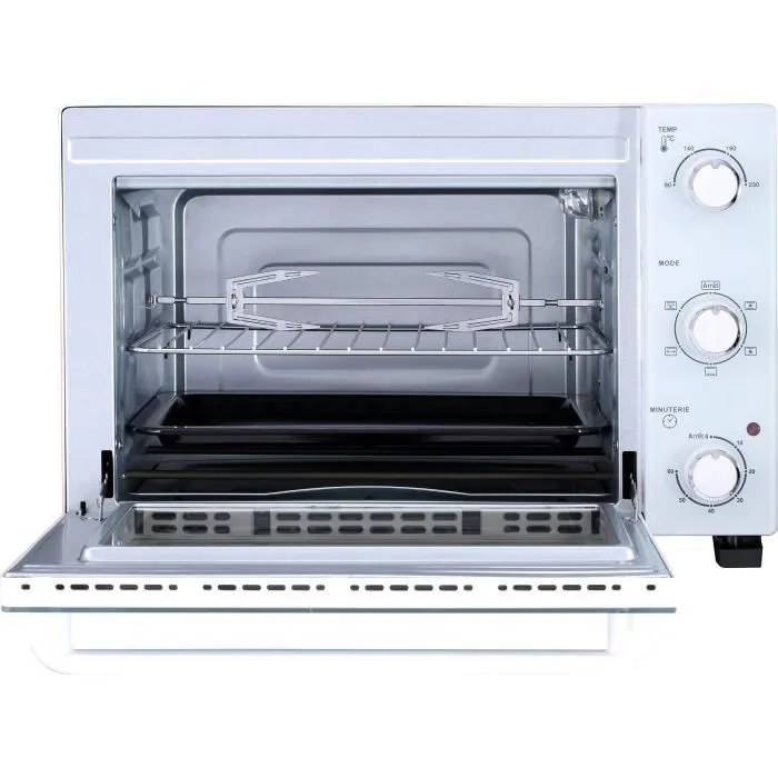 Continental Edison CEMF35W Mini Horno Eléctrico 35L Blanco 1500W Asador Circulación Natural 2
