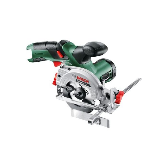 Bosch UniversalCirc 12 Sierra circular a batería 12V 1400 RPM, disco 8.5 cm, Negro/Verde