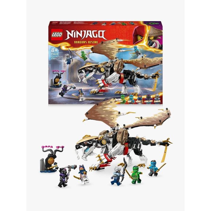 LEGO 71809 NINJAGO Equivale al Maestro Dragón, juguete ninja con 5 minifiguras (Lloyd y Nya) 13