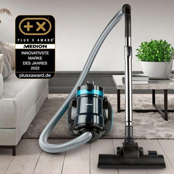 Medion MD 19407 Aspirador Ciclónico Sin Bolsa 800W con Depósito 2L, Filtro HEPA y Accesorios Integrados 1 Medion MD 19407 Aspirador Ciclónico Sin Bolsa 800W con Depósito 2L, Filtro HEPA y Accesorios Integrados 1