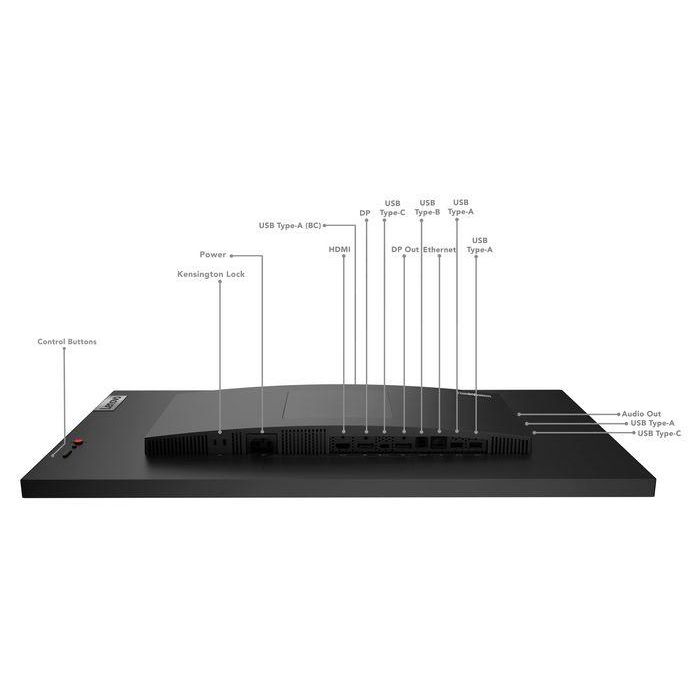 Lenovo Monitor 27" (68.6 cm) Quad HD (QHD) 2560x1440 IPS W-LED 6ms 16:9 350 cd/m² HDMI DisplayPort USB 12