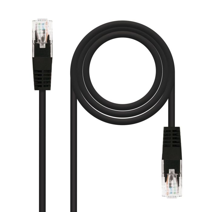Cable de Red RJ45 UTP Nanocable 10.20.0401-BK/ Cat.6/ 1m/ Negro 1 Cable de Red RJ45 UTP Nanocable 10.20.0401-BK/ Cat.6/ 1m/ Negro 1