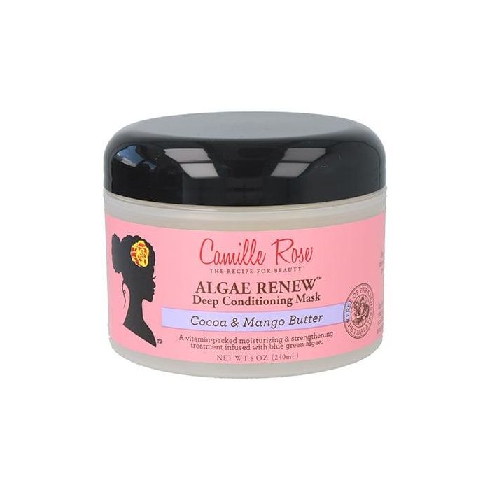 Camille Rose Algae Renew Deep Mascarilla Acondicionador 240 ml - Tratamiento hidratante y fortalecedor con algas verdiazules