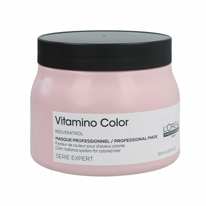L'Oreal Mascarilla Vitamino Color 500ml - Repara y protege el cabello coloreado, 48h de brillo