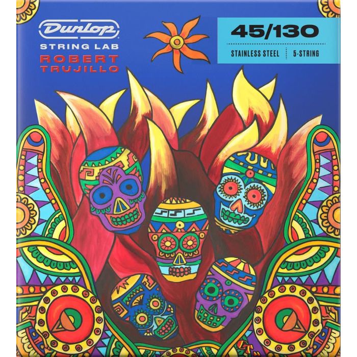 Dunlop Juego Bajo Eléctrico Robert Trujillo Signature S.Steel 5 St. 45-130 Cuerdas 0 Dunlop Juego Bajo Eléctrico Robert Trujillo Signature S.Steel 5 St. 45-130 Cuerdas 0