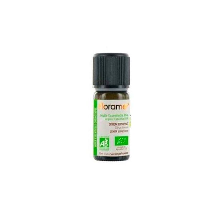 FLORAME Aceite Esencial de Limón Expresado Bio 10 ml – Prensado en Frío, Orgánico de Italia, Depurativo y Energizante