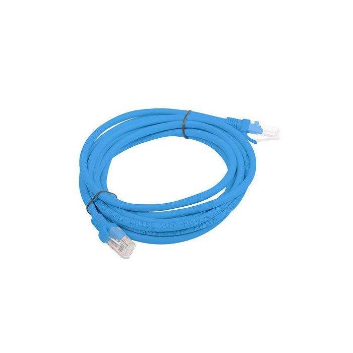 Lanberg PCU6-10CC-0300-B Cable de Red Latiguillo Ethernet Cat.6 UTP, RJ45, 3 Metros, Azul, 250 MHz, AWG26, PVC