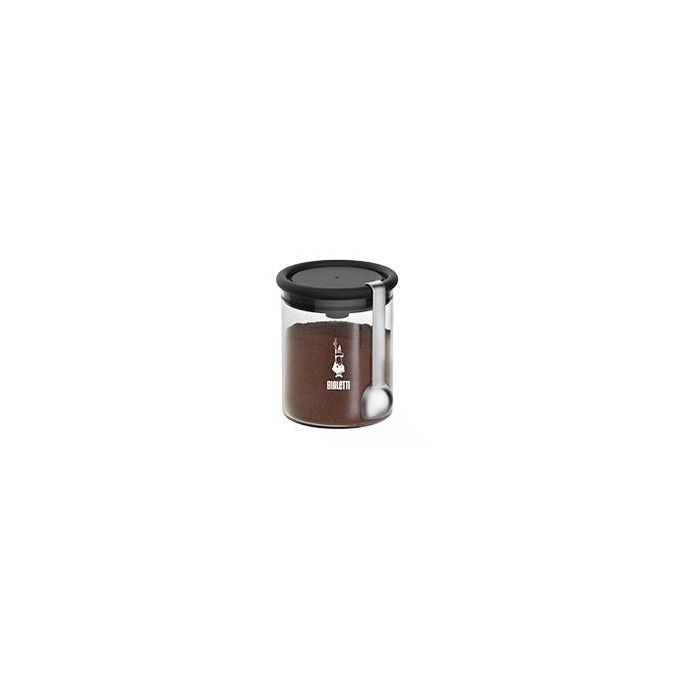 Bialetti Kaffee-Aromabehälter aus Glas - für 250g Kaffee - Deckel mit Standvorrichtung - inkl. Löffel 0 Bialetti Kaffee-Aromabehälter aus Glas - für 250g Kaffee - Deckel mit Standvorrichtung - inkl. Löffel 0