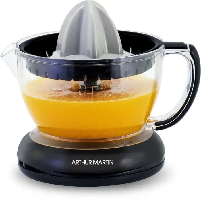 Arthur Martin Exprimidor Eléctrico de Cítricos AMPA07 - 700 ml - 2 Conos - Pico Vertedor 2