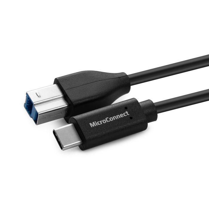 MicroConnect Cable USB-C a USB 3.2 Gen 1 B 5m para Impresora/Escáner 5 Gbit/s