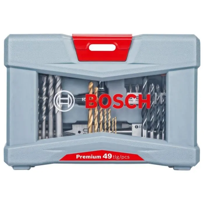Bosch 49 Piezas Juego de Destornilladores Premium para Taladrar y Atornillar en Madera, Metal y Hormigón 1